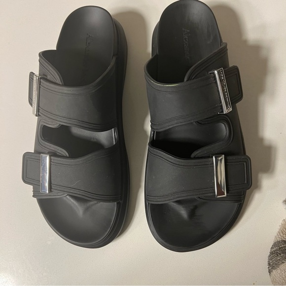 Alexander McQueen men\'s   Black Slide Sandals main image 12